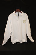LIMITED STOCK-White Quarter-Zip