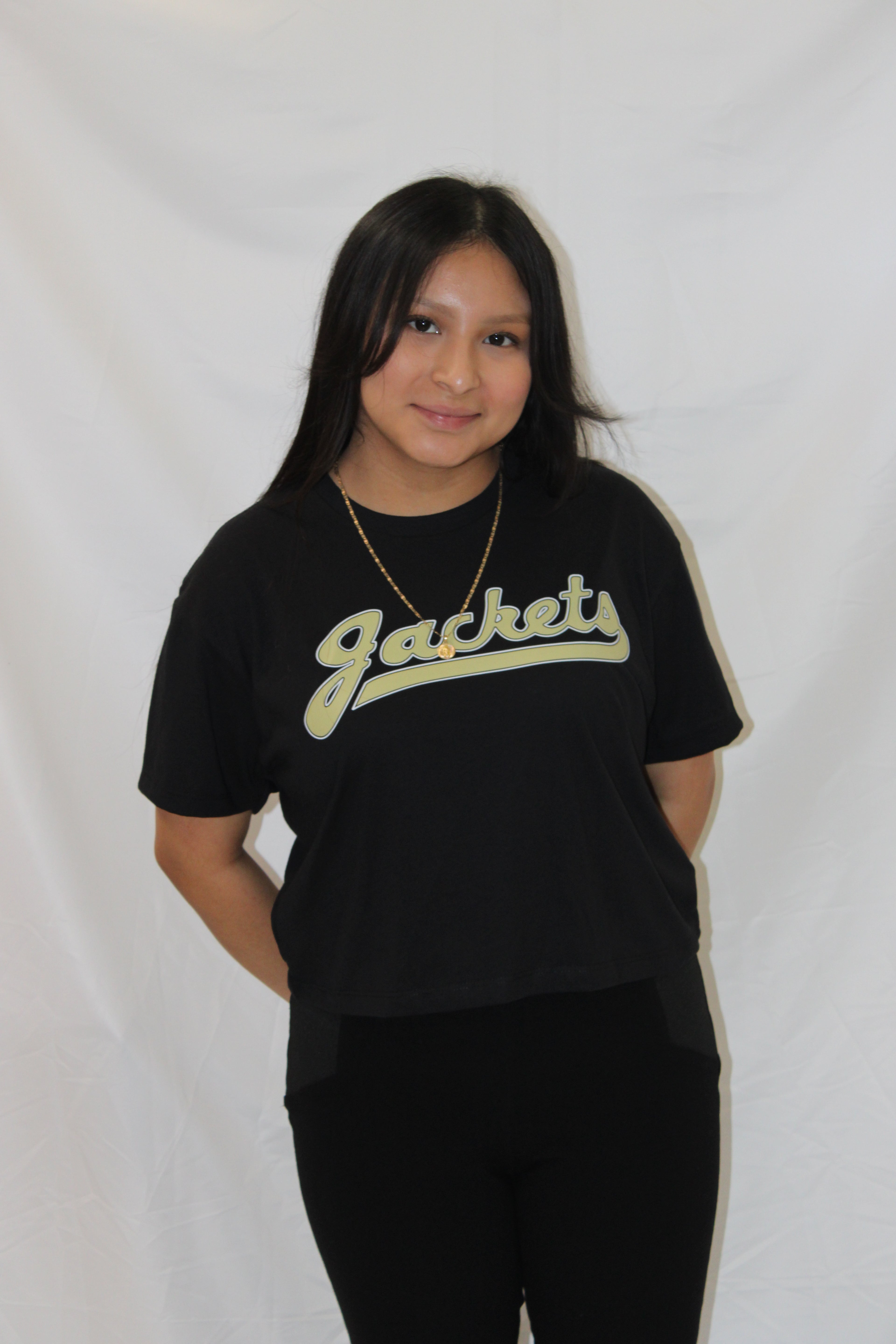 Jackets Script Cropped Tee
