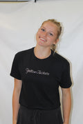 Rhinestone Yellow Jackets Cropped Tee