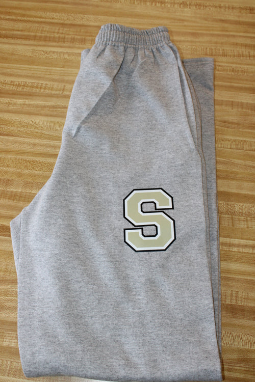 Grey Sweatpants Wide Legged