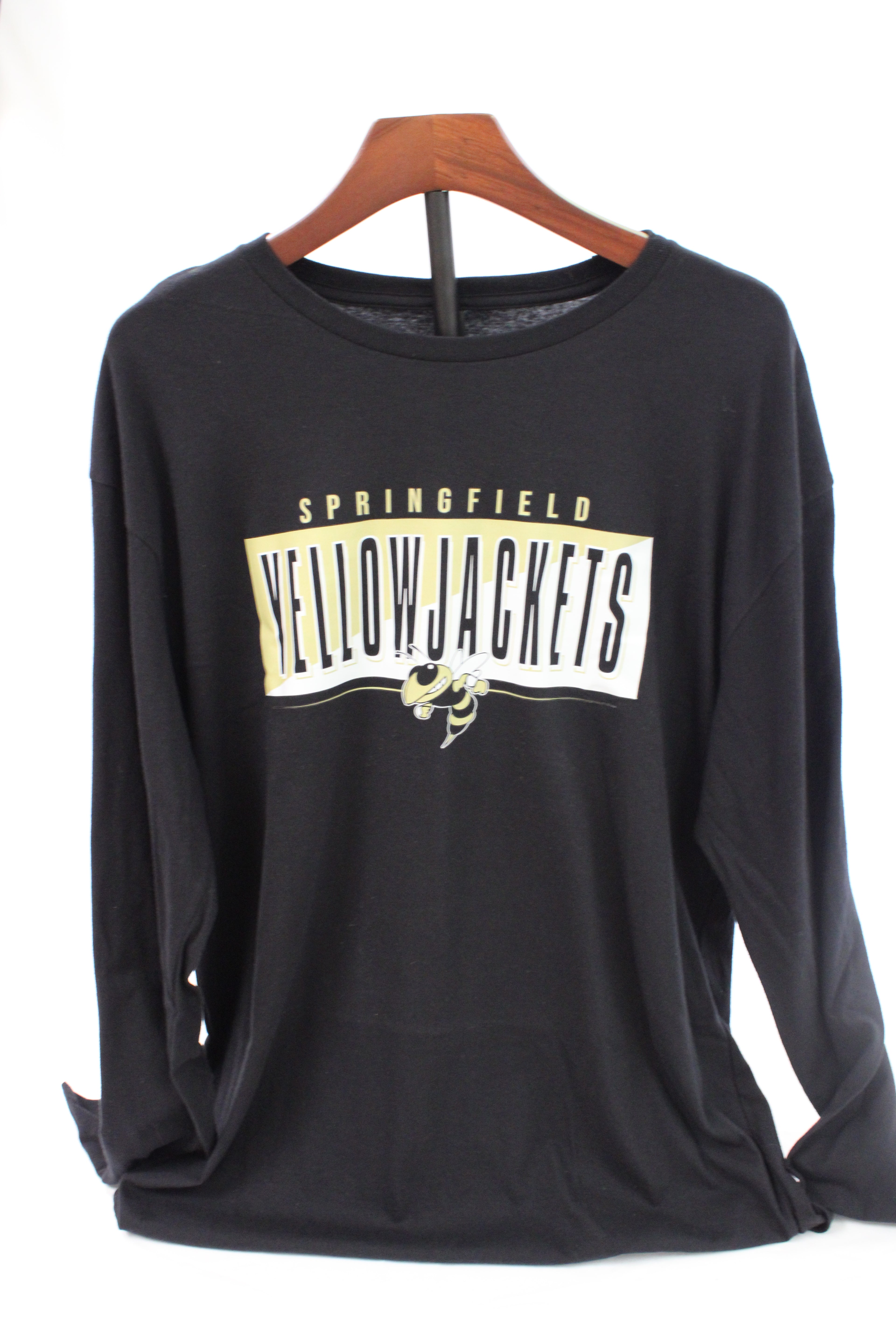 LIMITED STOCK-Yellow Jackets Rectangle Long Sleeve T-Shirt