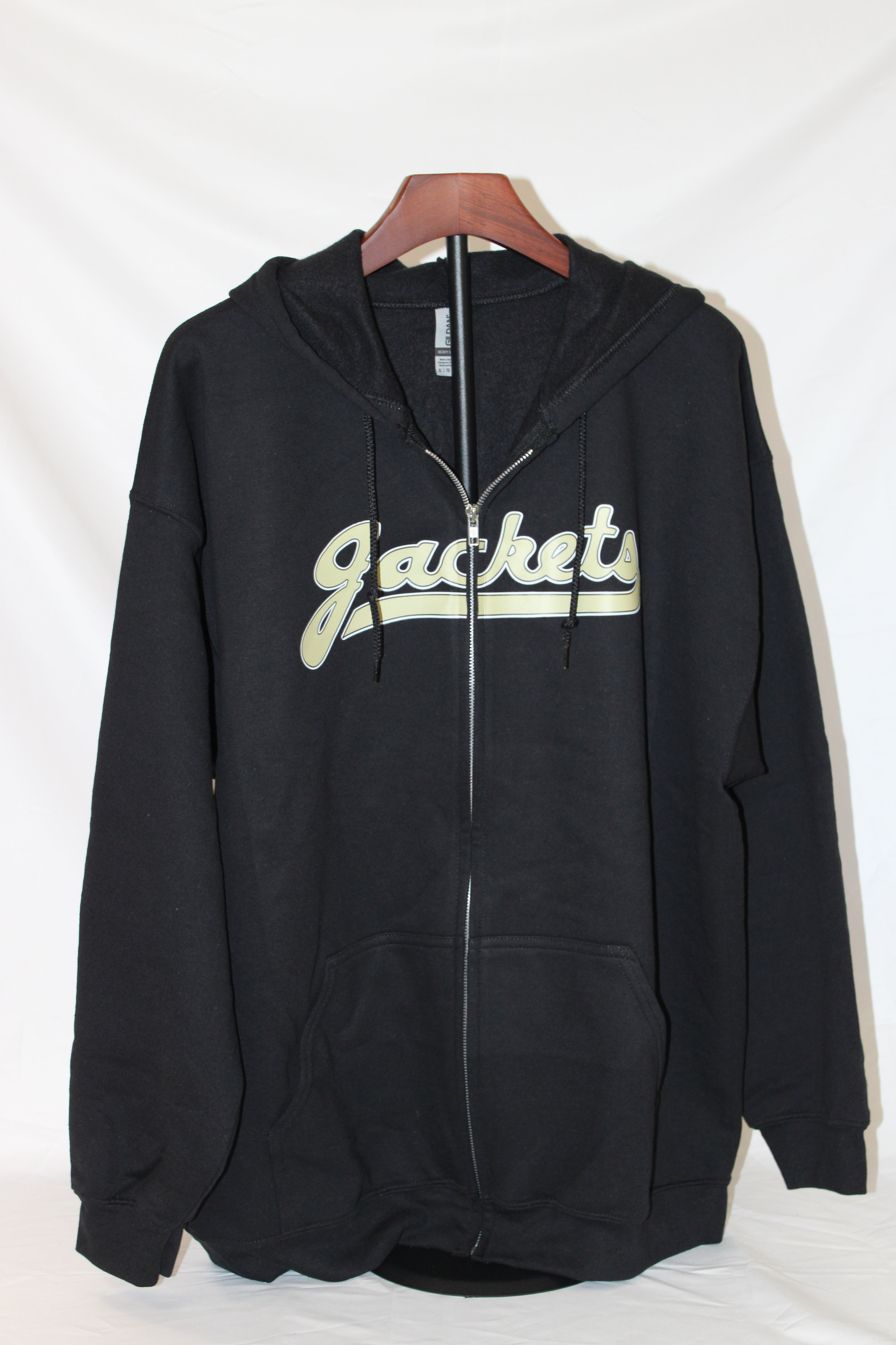 LIMITED STOCK- Black Full-Zip Hoodie