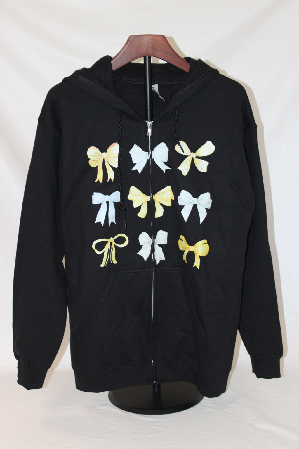 LIMITED STOCK- Black Full-Zip Hoodie