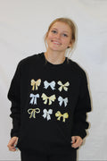 Black & Gold Bows Crewneck
