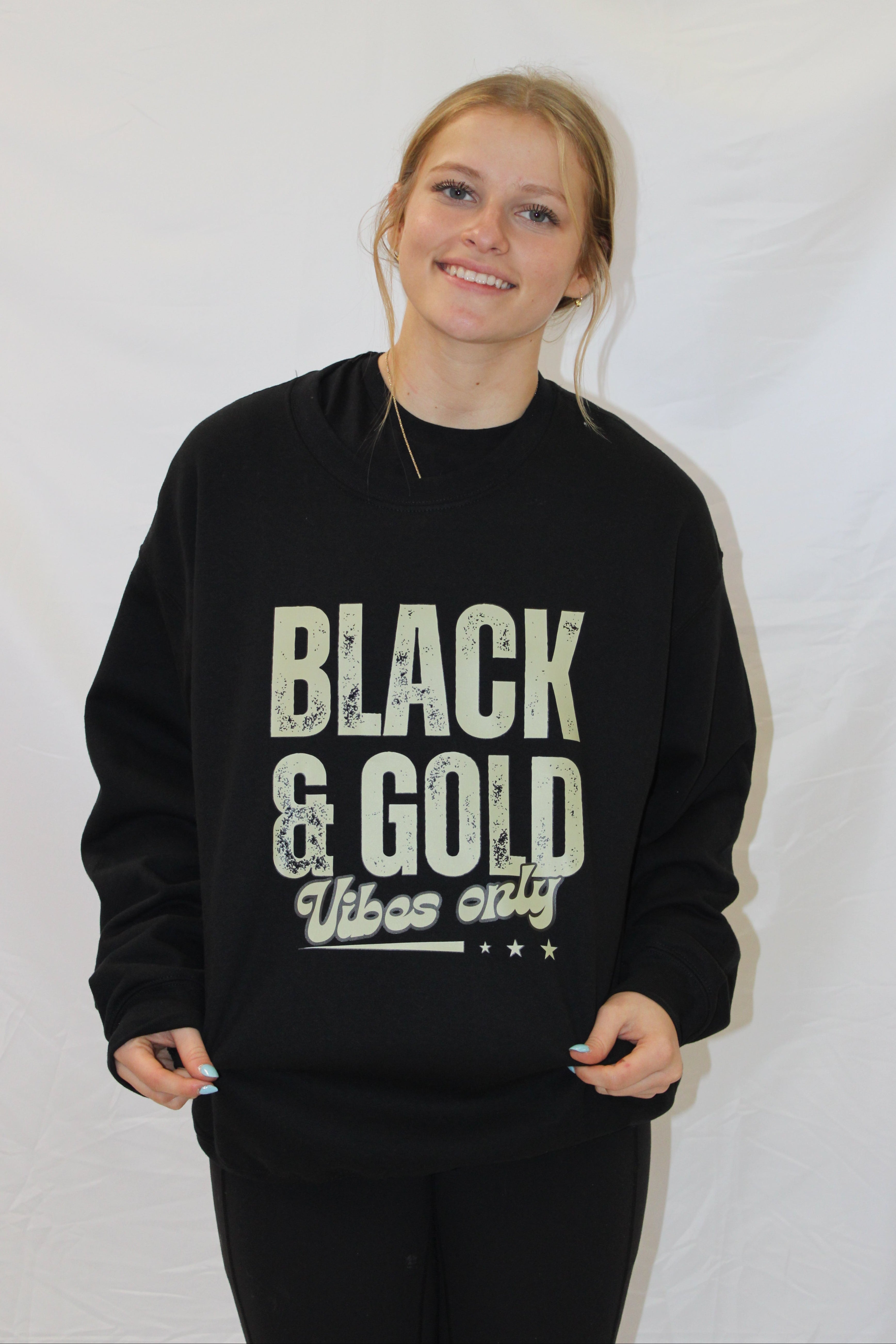 Black & Gold Vibes Crewneck